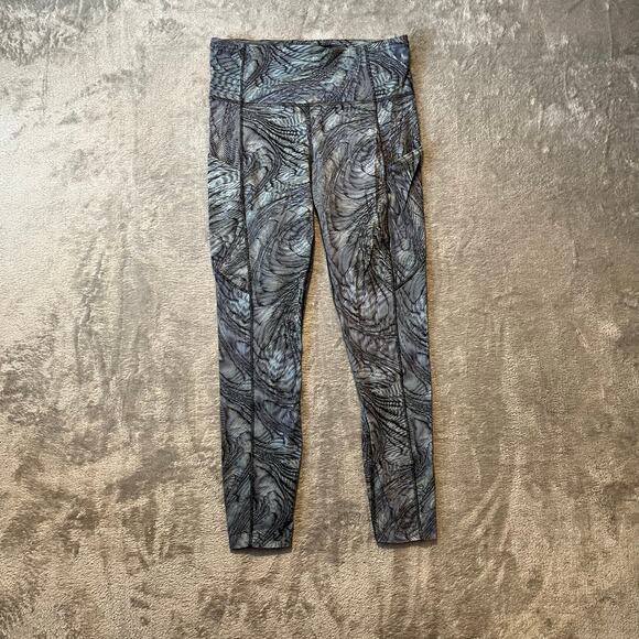 Lululemon Sz 6 Fast n Free Tight 25" Non-Reflective Nulux Dimensional Icing Blue - Picture 1 of 7